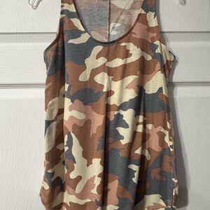 Zenana Outfitters Camouflage Tank Top